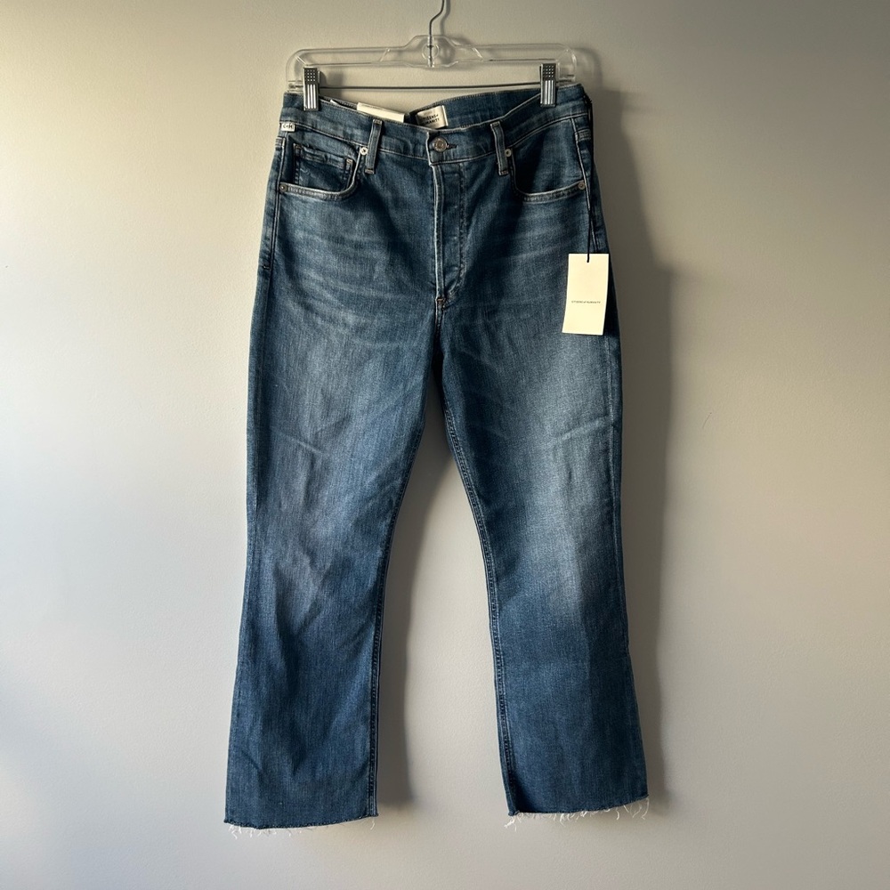 Citizens of Humanity medium wash Isola cropped bootcut style jeans